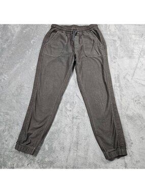 Athleta Pants Womens 2 Gray Green Farallon Joggers Cotton Stretch Comfy Travel